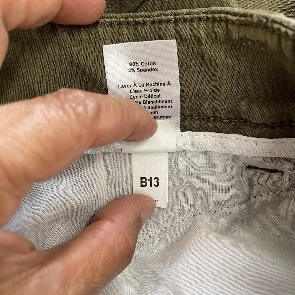 Talbots Straight Leg Long Chino Pants Women’s Size 8 Preppy Moss Green Tall - Picture 7 of 14